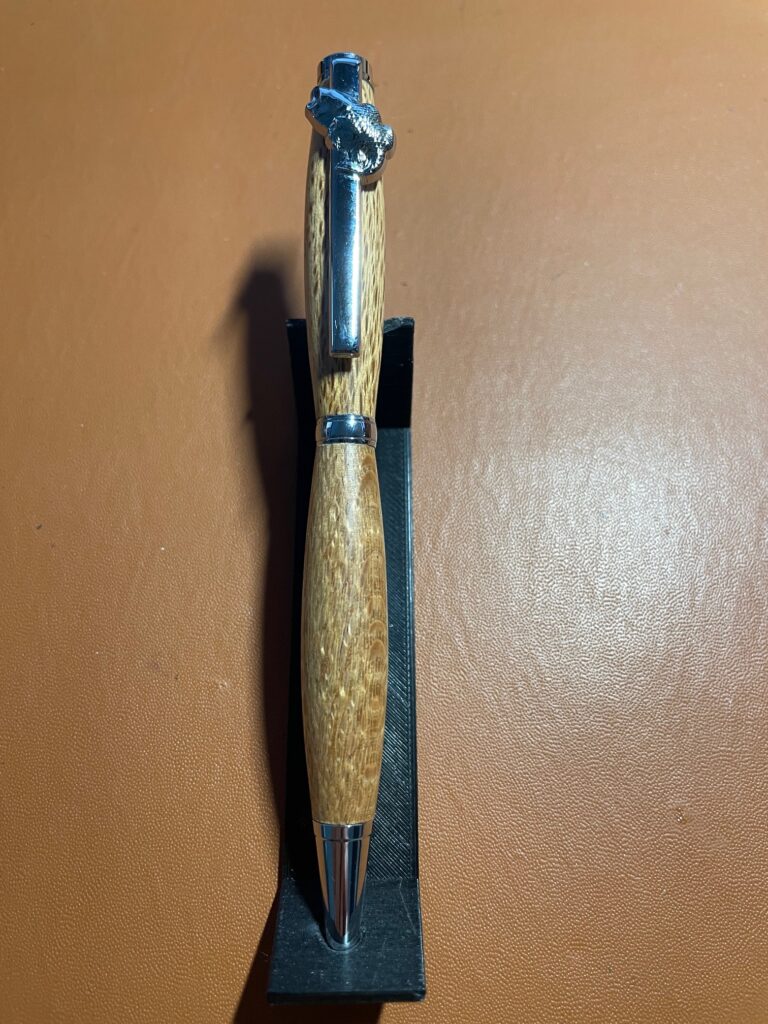 Silky Oak with Chrome Barramundi Clasp